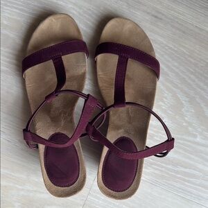 Style & Co. Wine and Beige Sandals